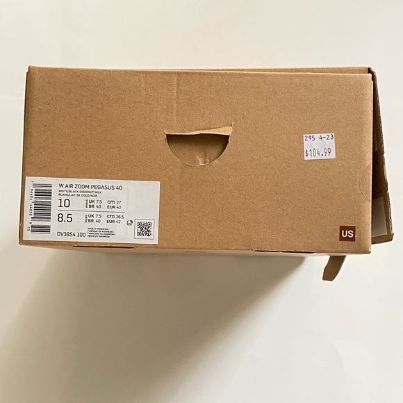 10 Nike Air Zoom Pegasus 40 Womens white black coconut milk running shoes sneaks - Picture 5 of 9